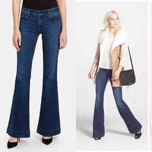 J Brand Lovestory Pure Flare Leg Women’s Denim Blue Jeans 28